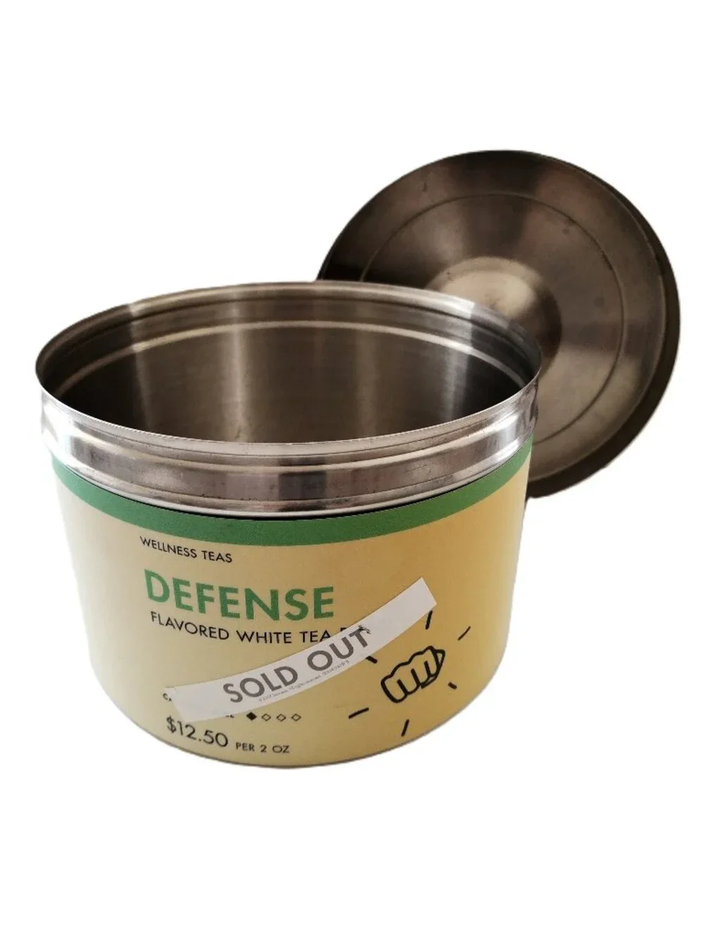 Teavana Defense Wall Store Display Collectible Canister Tin RARE DISC